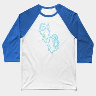 Serene Lakes V2 Baseball T-Shirt